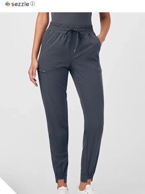 White Cross Fit scrub pants - Charcoal